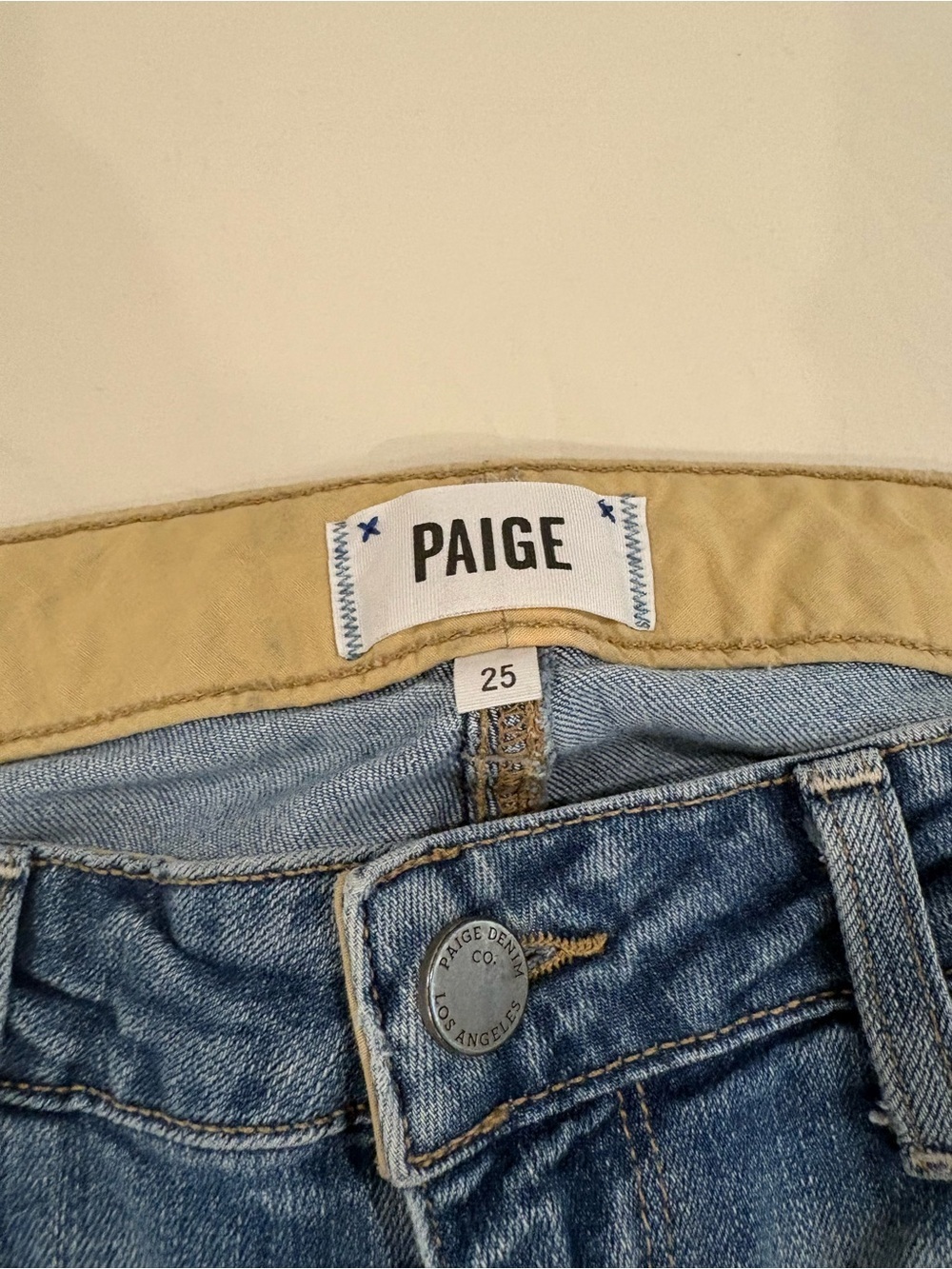 PAIGE JEANS SIZE 25 Blue Long - Picture 2 of 9